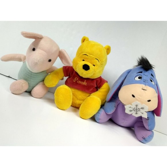 Disney Baby Winnie The Pooh 14” Stuffed Animal Plushie+Eeyor+Piglet+Tigger 5-SET - Picture 2 of 12